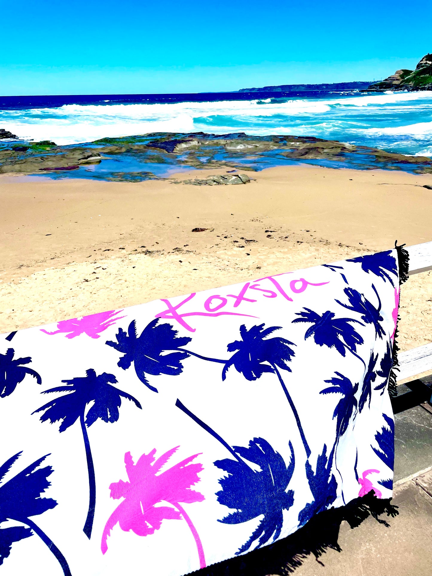 Shakey Palms Square Towel