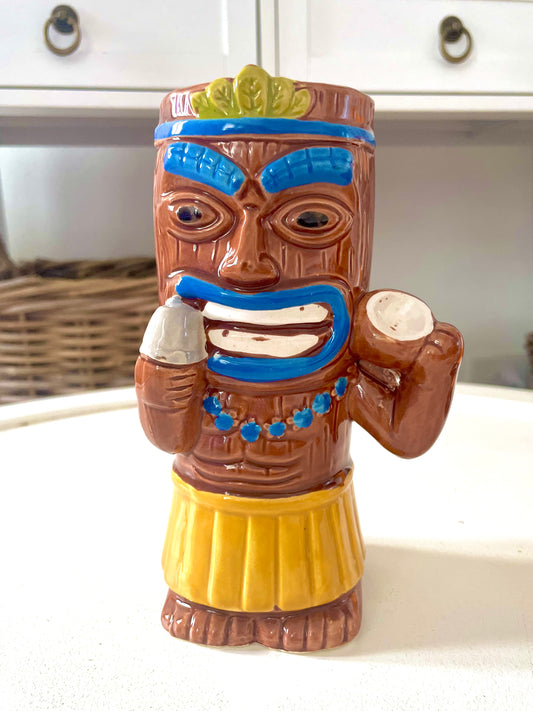 Kanaloa Tiki Ceramic Cocktail Mug Blue