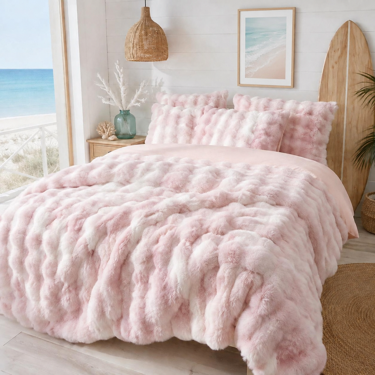 Zermatt Faux Fur Queen Size Quilt Cover AVAILABLE Now