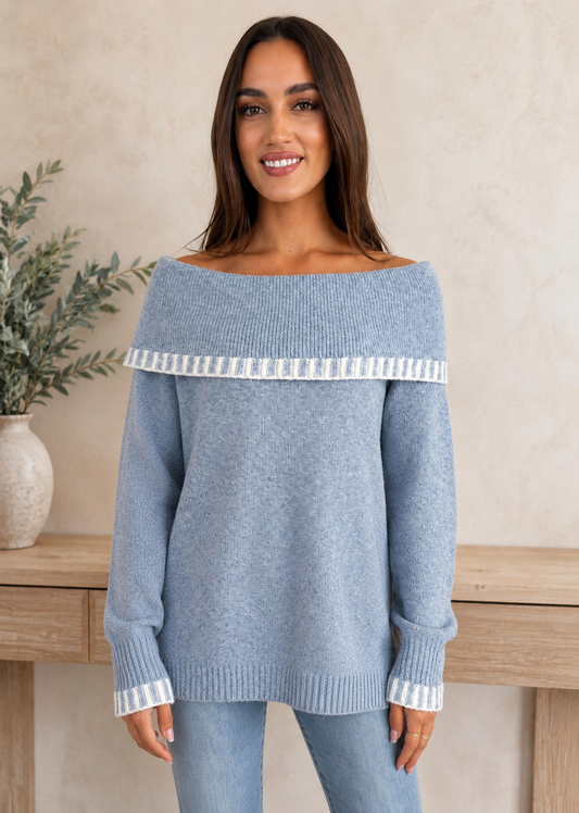Olivia Knit Blue